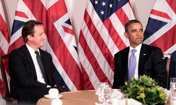 British Prime Minister David Cameron will pay a visit to the United States and President Barack Obama this week. (AP/ Pablo Martinez Monsivais)