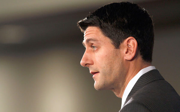House Budget Committee Chairman Rep. Paul Ryan (R-WI) speaks at the Heritage Foundation in Washington, D.C., in October 2011.
<br /> (AP/Jacquelyn Martin)