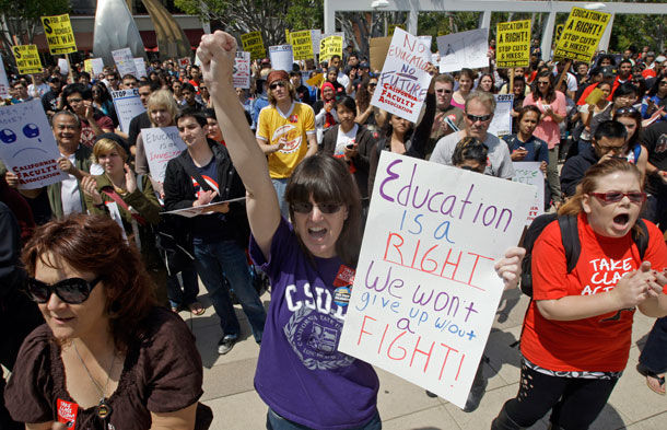 Rep. Paul Ryan's (R-WI) budget plan would slash the Pell Grant program, making higher education much less accessible to many Americans. (AP/ Reed Saxon)