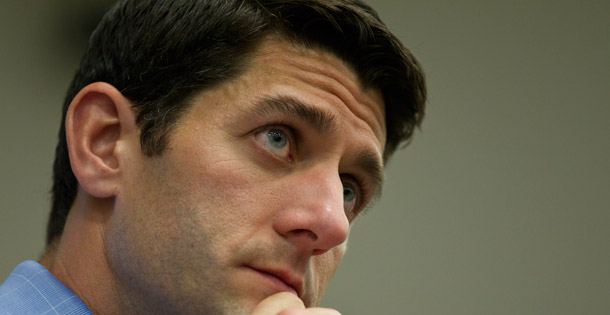Pundits are praising another austerity-crazy Ryan budget. Paul Krugman of <i>The</i> <i>New York Times</i> observes that “the continuing defense of Paul Ryan is a remarkable phenomenon.” (AP/Jeffrey Phelps)