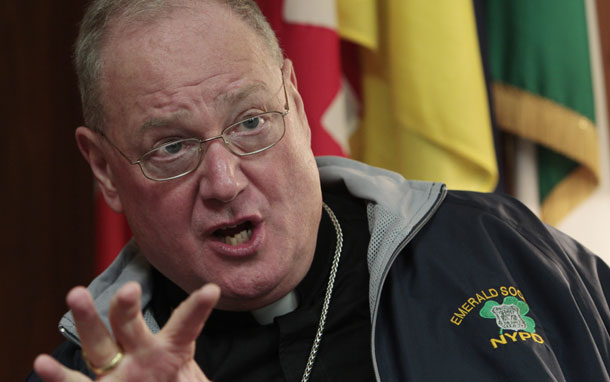 Archbishop of New York Timothy Dolan, the top U.S. bishop and head of the U.S. Conference of Catholic Bishops, has vowed legislative and court challenges to President Barack Obama's compromise on exempting religiously affiliated employers from paying directly for birth control for their workers.
<br /> (AP/Gregorio Borgia)