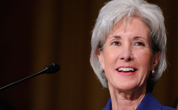 Health and Human Services Secretary Kathleen Sebelius testifies on Capitol Hill in Washington. The Department of Health and Human Services can work with the private sector to reduce health care administrative costs.
<br /> (AP/Susan Walsh)