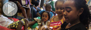 (kids playing in classroom)