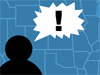 (u.s. map with silhouetted person)