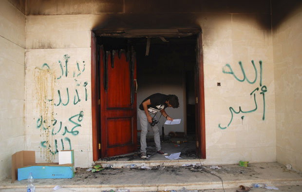  (U.S. consulate in Benghazi, Libya, after attack)