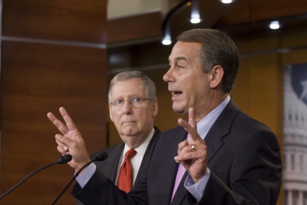 Although House Speaker John Boehner (R-OH), right, and Senate Minority Leader Mitch McConnell (R-KY) oppose raising it, the carried interest loophole is just one of many ways the U.S. tax code offers preferential treatment to some of the wealthiest Americans. (AP/ Harry Hamburg)