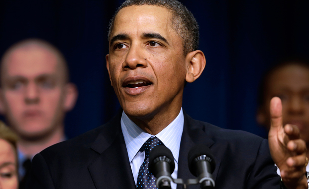 President Barack Obama speaks about the sequester in Washington, D.C. (AP/ Charles Dharapak)