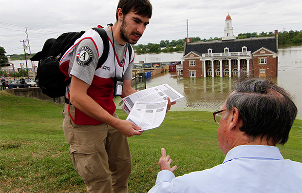 National service is an ideal vehicle to connect with underutilized talent groups, including youth, retirees, veterans, and parents returning to the workforce—individuals who often express an interest in service. (AP/Rogelio V. Solis)