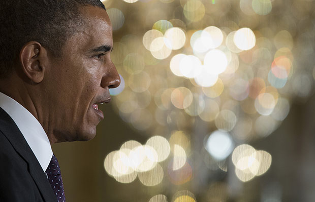 President Barack Obama speaks about immigration reform, Tuesday, June 11, 2013, in the East Room of the White House in Washington. Comprehensive immigration reform will greatly benefit the U.S. economy. (AP/Evan Vucci)