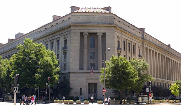 The Robert F. Kennedy Department of Justice Building is seen in Washington. (AP/Alex Brandon)