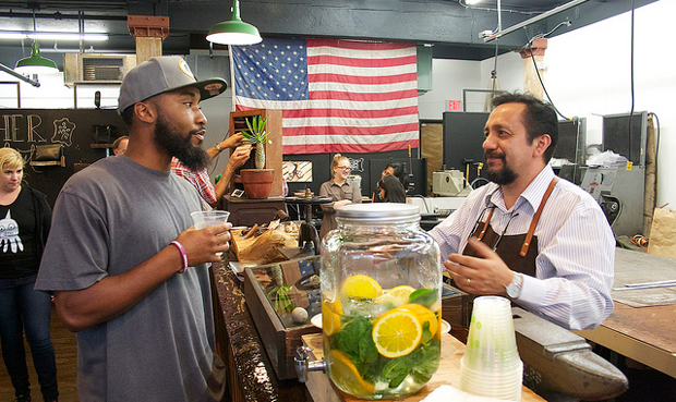 Orox Leather, a family owned artisan leather company, celebrated its grand opening on August 1, 2013 in Portland, Oregon. (flickr/Portland Development Commission)