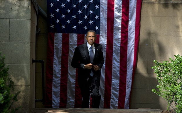 President Barack Obama arrives to make a speech on climate change, Tuesday, June 25, 2013, at Georgetown University in Washington. The Obama administrations wants to double production of clean energy from public lands. (AP/Evan Vucci)