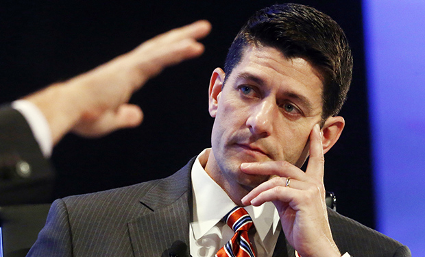 House Budget Committee Chairman Paul Ryan (R-WI) listens to questions at the 2013 Fiscal Summit in Washington, Tuesday, May 7, 2013. (AP/Charles Dharapak)