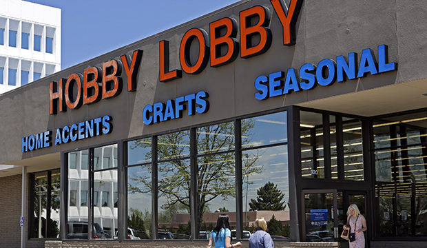 Customers are seen at a Hobby Lobby store in Denver on Wednesday, May 22, 2013. (AP/Ed Andrieski)