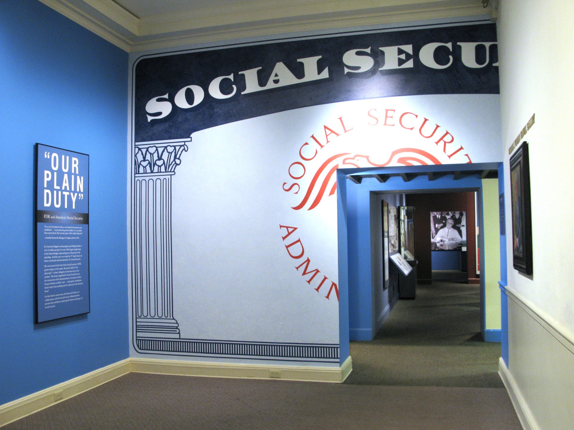 The FDR Presidential Library hosted an exhibit entitled 