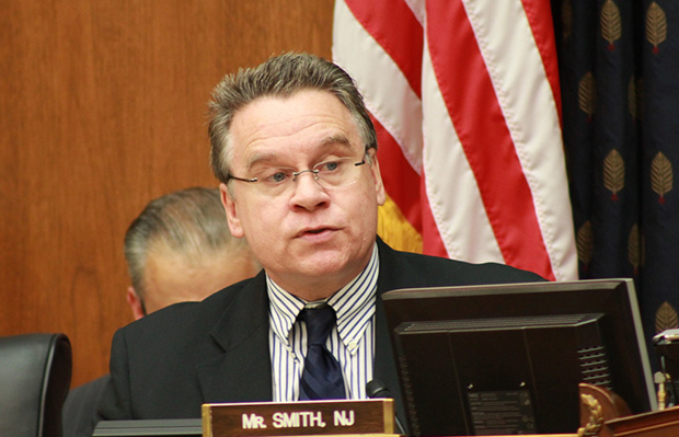 Introduced by Rep. Chris Smith (R-NJ), pictured, H.R. 7 would block insurance coverage of abortion care for nearly all women. (Flickr/Talk Radio News Service)