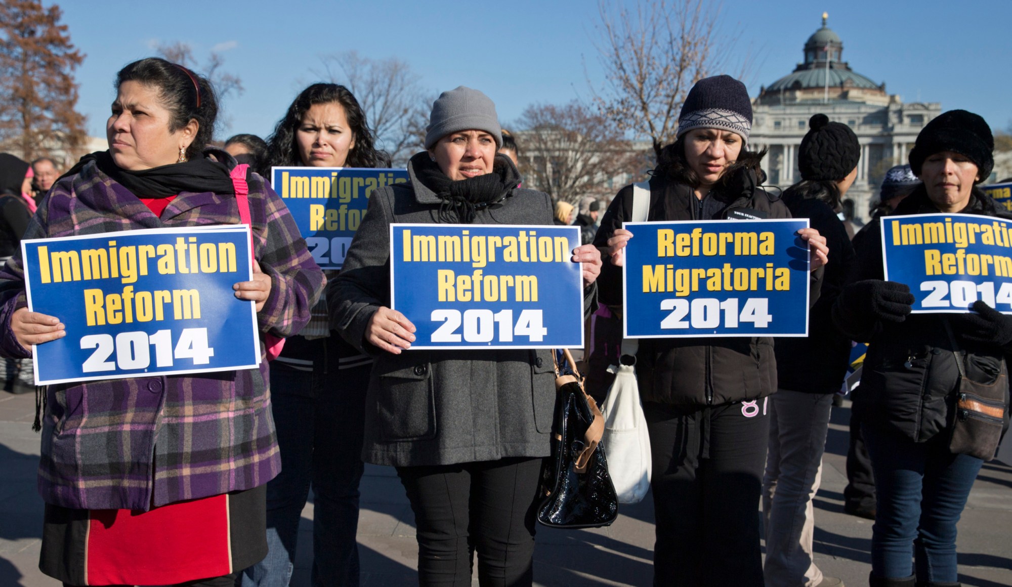 Immigration activists gather on Capitol Hill in Washington, D.C. (AP/J. Scott Applewhite)