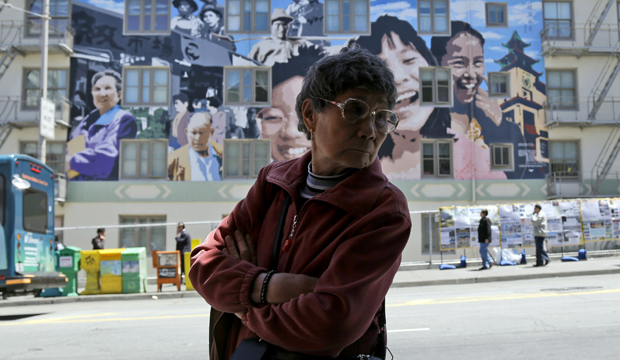  (San Francisco woman and mural)