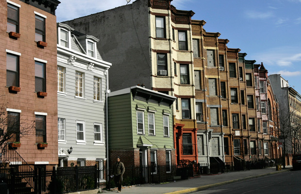 This residential Brooklyn neighborhood is the site of the proposed $4 billion Atlantic Yards project, which some residents fear will destroy the neighborhood, while others welcome the change and hope it will bring long-awaited gentrification to the area. (AP/Kathy Willens)