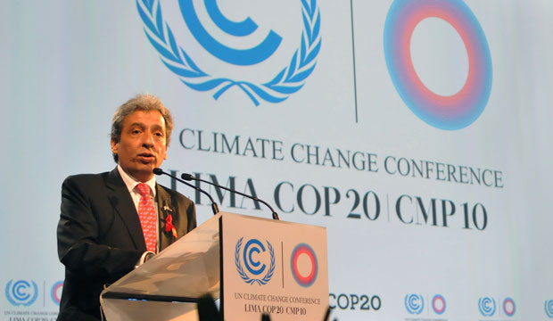 Peruvian Foreign Affairs Minister Gonzalo Gutiérrez Reinel at the opening ceremony of the 2014 U.N. Climate Change Conference. (Perú Ministerio de Relaciones Exteriores)