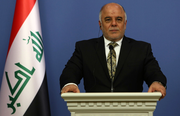 Iraqi Prime Minister Haider al-Abadi speaks to the media in Ankara, Turkey, December 2014. (AP)