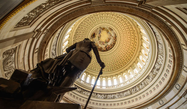 The rotunda at the U.S. Capitol is shown on April 23, 2013. (Flickr/Sean Molin)