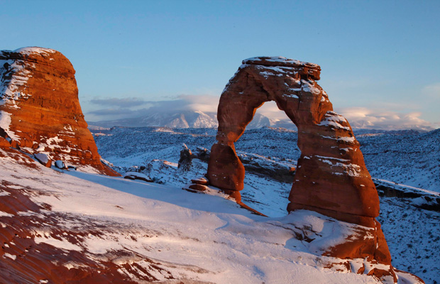 The Delicate Arch at Arches National Park near Moab, Utah, is seen in December 2010. (AP/Julie Jacobson)