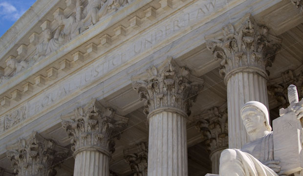 The Supreme Court is seen in Washington, D.C., on April 9, 2010. (AP/Evan Vucci)