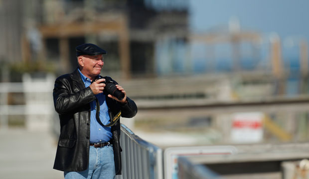 Michael Vanatta stands on the boardwalk in Vero Beach, Florida, on December 8, 2010. (AP/J Pat Carter)