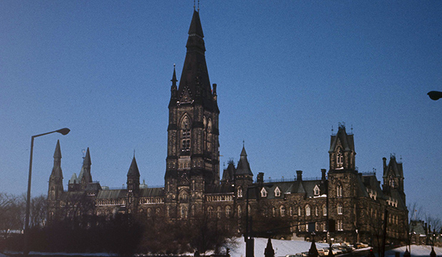 Parliament Hill in Ottawa, Ontario, is seen in 1972. (AP/Canadian Press)