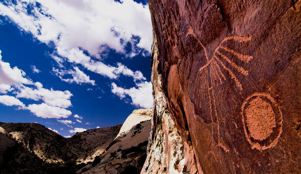 A petroglyph graces the Comb Ridge in the Bears Ears region. (Josh Ewing)