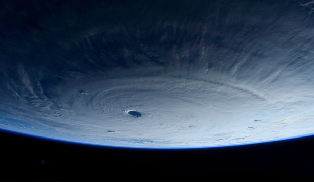 This image shows Typhoon Maysak, taken by astronaut Samantha Cristoforetti from the International Space Station, March 2015 (Associated Press)