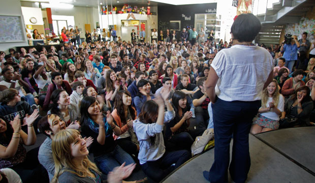 Students at High Tech High International high school in San Diego on May 10, 2011. (AP/Lenny Ignelzi)