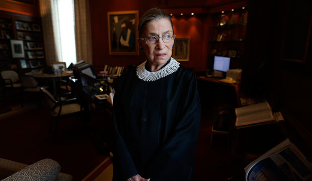 U.S. Supreme Court Justice Ruth Bader Ginsburg in her chambers in Washington, D.C., on July 24, 2013. (AP/Charles Dharapak)