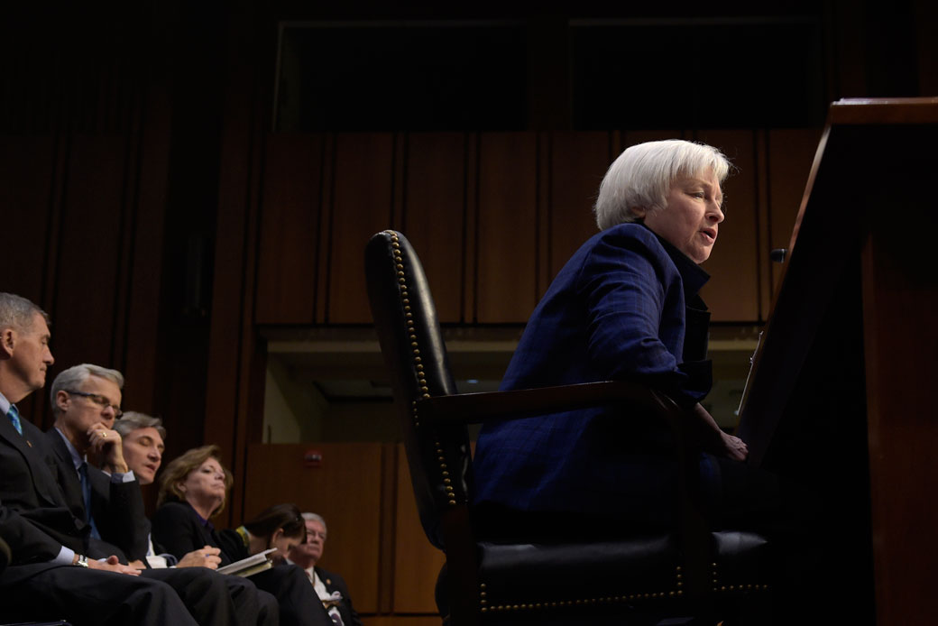 Federal Reserve Chair Janet Yellen testifies on Capitol Hill before the Joint Economic Committee, on November 17, 2016. (AP/Susan Walsh)
