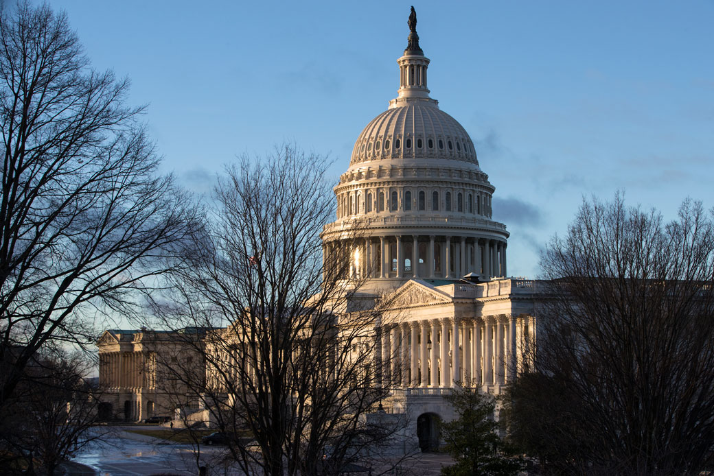 The Capitol in Washington, D.C., is seen early on January 24, 2017. (AP/J. Scott Applewhite)