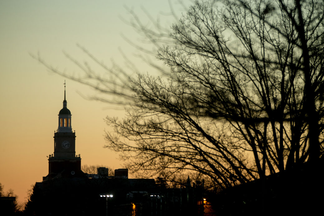 The Howard University campus at sunrise in Washington, D.C, on December 19, 2015. (AP/Andrew Harnik)