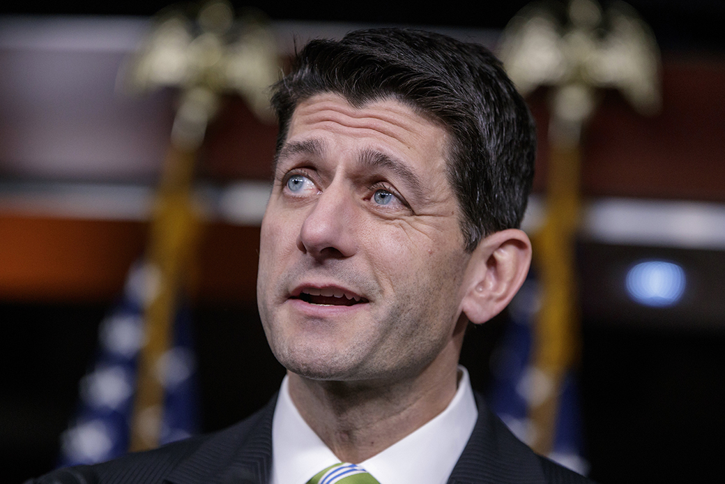 House Speaker Paul Ryan (R-WI) announces that he is abruptly pulling the troubled American Health Care Act off the House floor, at the Capitol in Washington, March 24, 2017. (AP/J. Scott Applewhite)