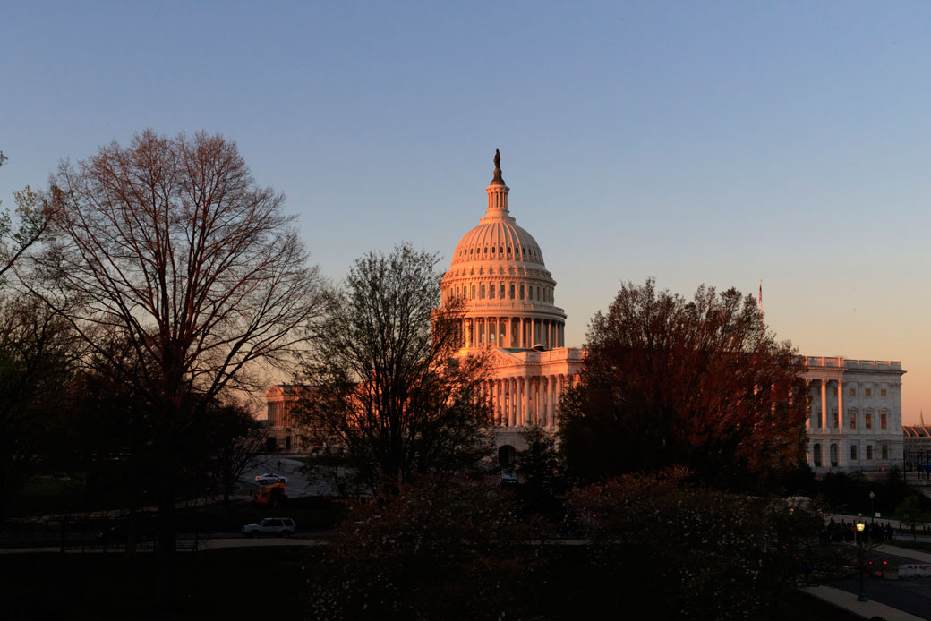 The Capitol is seen at sunrise in Washington, Wednesday, April 5, 2017. (AP/J. Scott Applewhite)