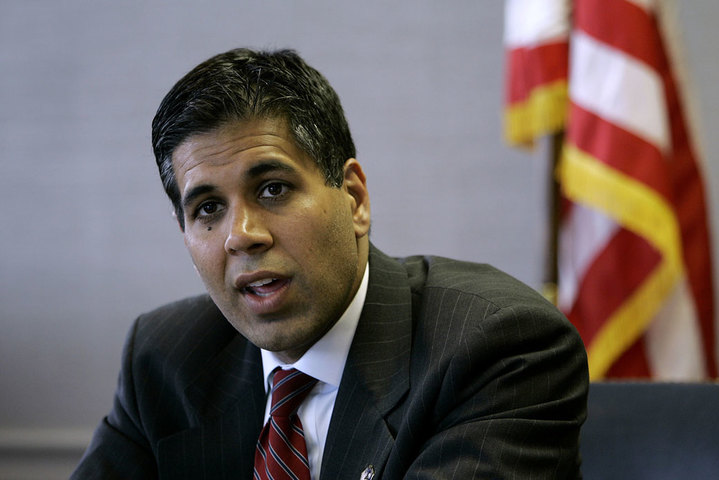 In this May 18, 2006, photo, Amul Thapar, now a judge of the U.S. District Court for the Eastern District of Kentucky, talks with The Associated Press in Lexington, Kentucky. (AP/Ed Reinke)