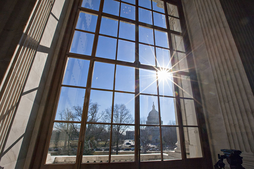 The Capitol is seen from the Russell Senate Office Building on Capitol Hill in Washington, January 2014. (AP/J. Scott Applewhite)