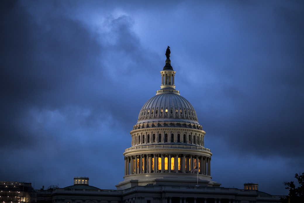 The Capitol is seen at dawn in Washington, D.C., on Tuesday, October 24, 2017. (AP/J. Scott Applewhite)