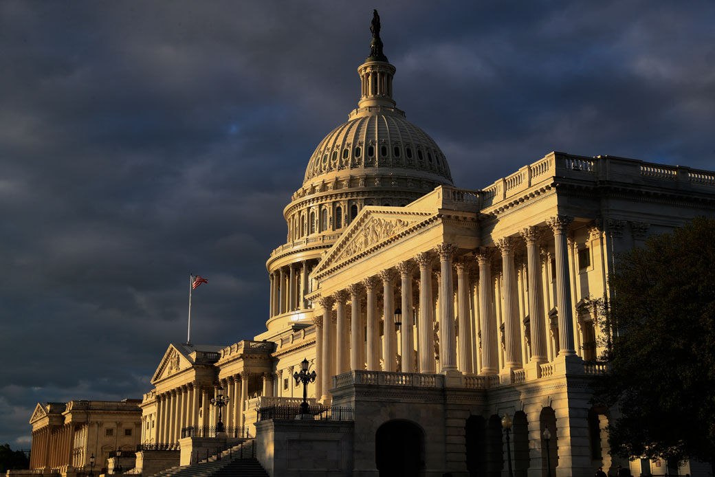 The Capitol is seen at dawn on October 30, 2017, in Washington. (AP/J. Scott Applewhite)