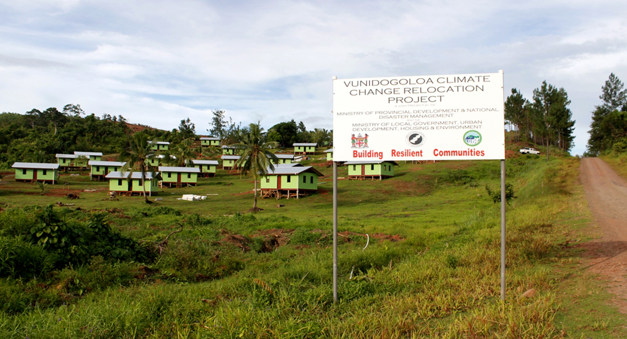 The relocated village Vunidogoloa in Fiji, January 2014. (AP/Eroni Valili)