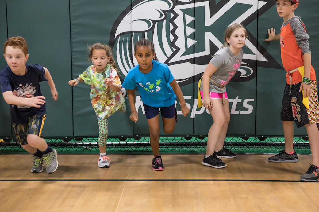 Children play capture the flag at a day camp in Rockville, Maryland, in August 2017. (Getty/Evelyn Hockstein/The Washington Post)