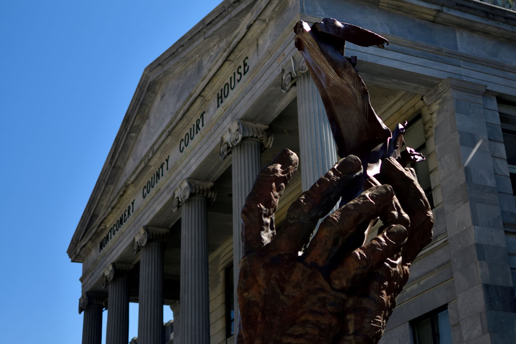 Facade of Montgomery County Court House in Norristown, Pennsylvania, April 2018. (Getty/Bastiaan Slabbers)