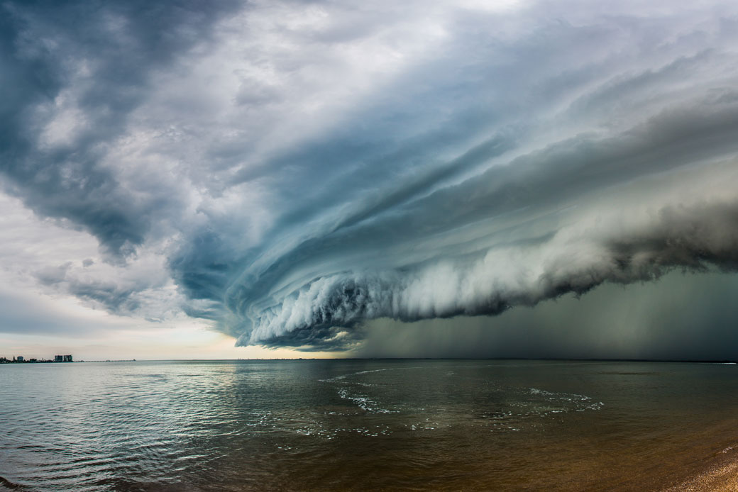A supercell storm cloud forms on the east coast of Queensland, Australia. (Getty/petesphotography)