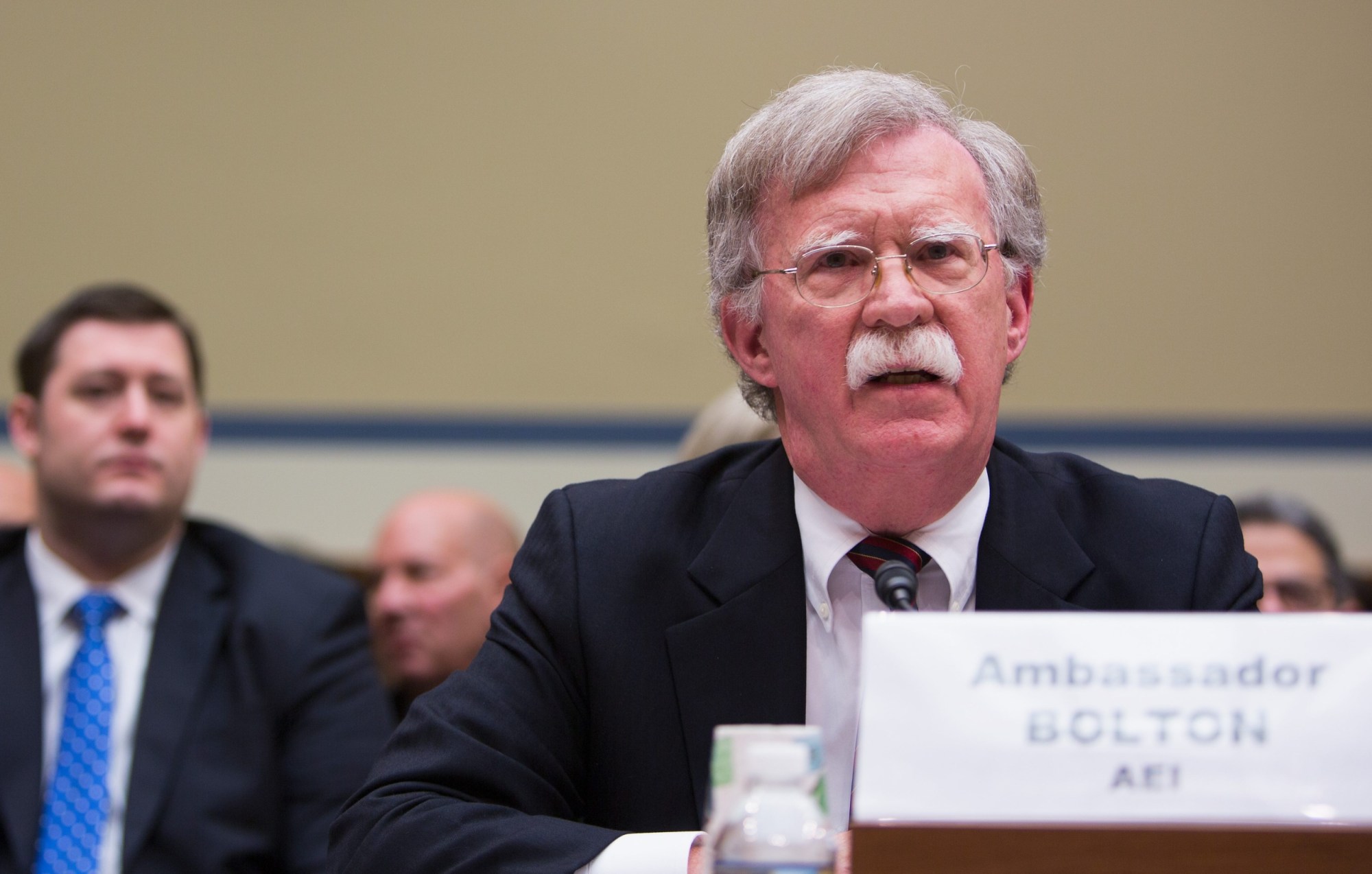 John Bolton speaks at the House National Oversight and Government Reform Committee on November 8, 2017, in Washington, D.C. (Getty/Tasos Katopodis)