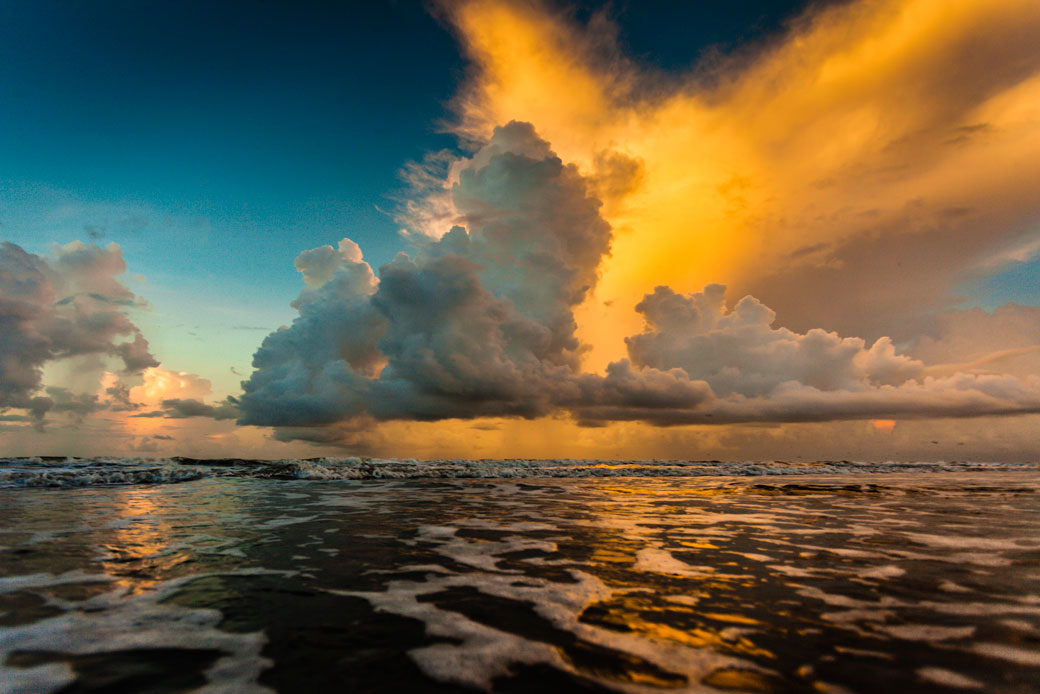 The sun rises over the Gulf of Mexico off the Texas coast. (Getty/Mabry Campbell)