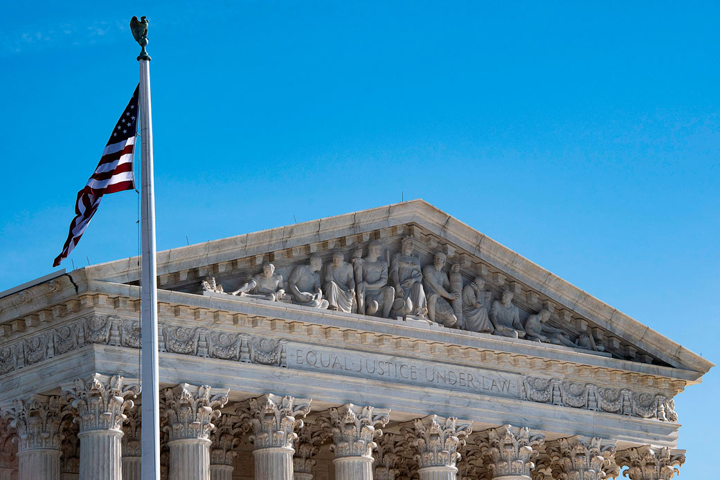The U.S. Supreme Court is seen in Washington, D.C., on January 22, 2019. (Getty/Jim Watson)